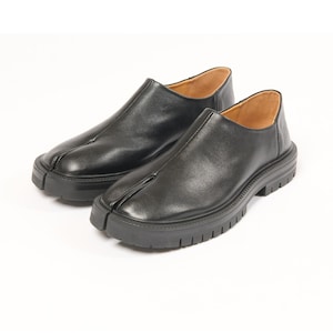 Japans geïnspireerde lederen tabi-schoenen