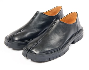 Chaussures tabi en cuir