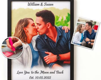 Personalisierte Foto Diamant Malerei, Benutzerdefinierter Text DIY Art Kit