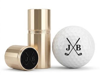 Benutzerdefinierte Golfball Stempel Personalisierter Golfball Marker | Wasserfeste, schnell trocknende Tinte | Golf Geschenke für Männer | Vatertags Geschenk | Golf Zubehör