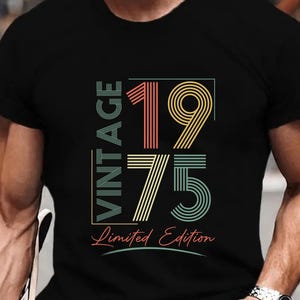 Personalized Vintage Birth Year T-Shirt: Limited Edition Retro Tee