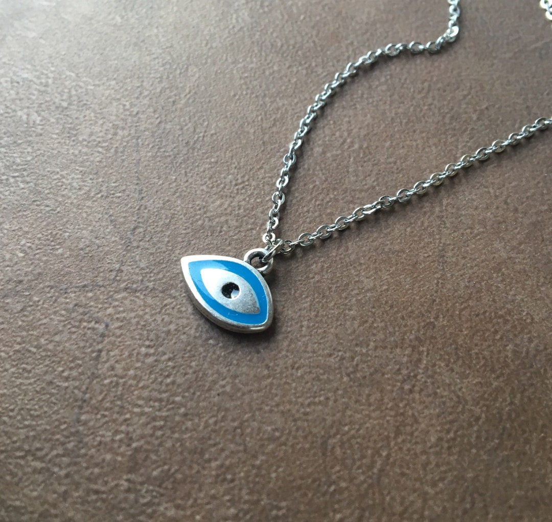 Collana Amuleto Occhio Turco Protettivo, 2 Pezzi, Ciondolo Occhio Blu Antisfortuna, Per Fortuna E Accessorio