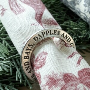 Pewter Equestrian Napkin Rings - Blacks and Bays, Dapples and Grays ...