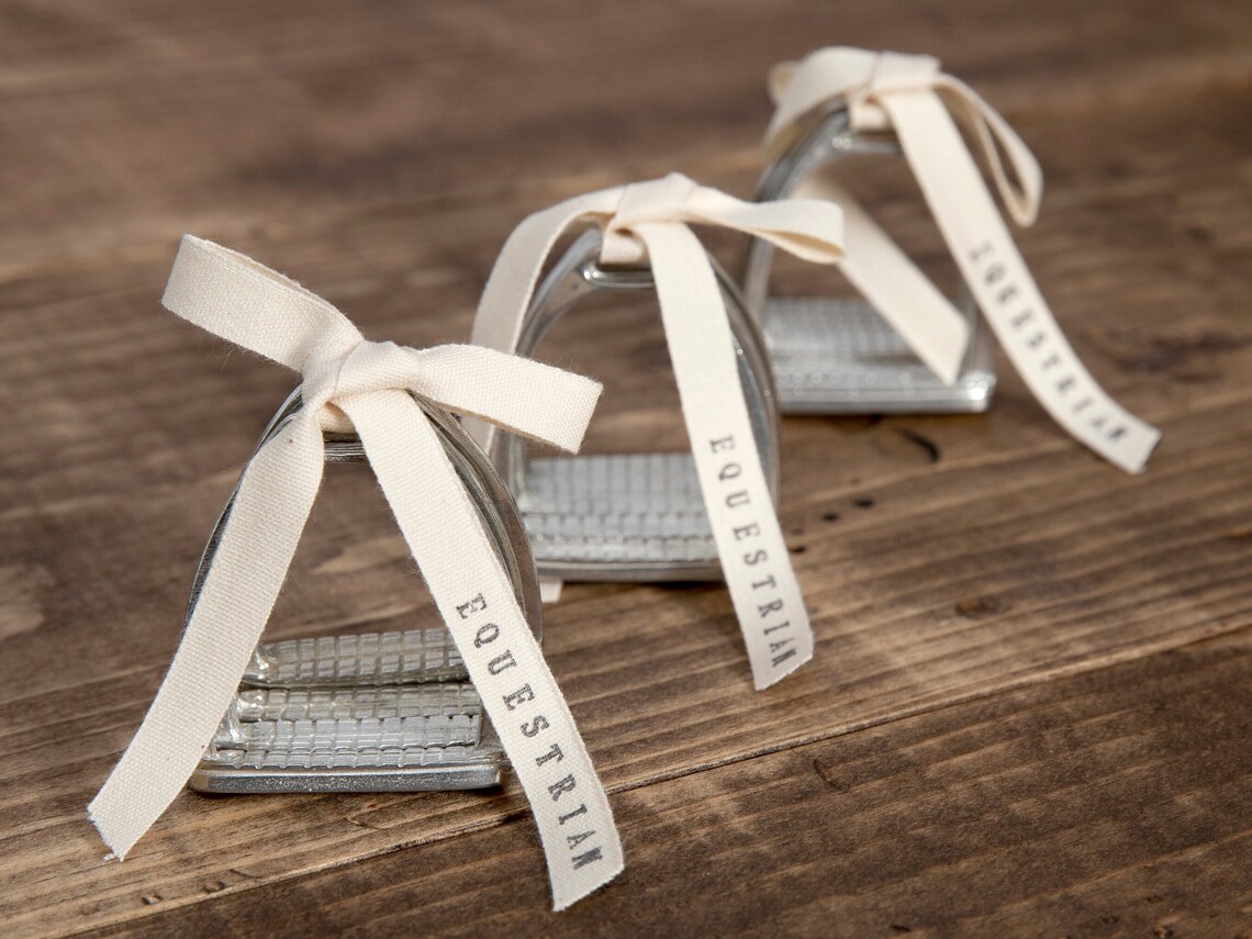 Pewter Equestrian Stirrup Napkin Rings - Etsy
