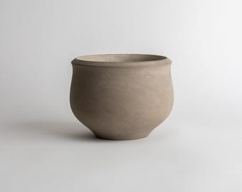 Concrete Planter for Indoor & Outdoor Plants - Minimalist Handmade Concrete Pot - Japandi Planter - Scandinavian Japandi Decor - Design 18