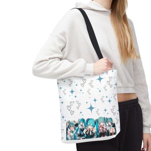 Hatsune Miku Tote Bag: Anime Vocaloid Shoulder Handbag