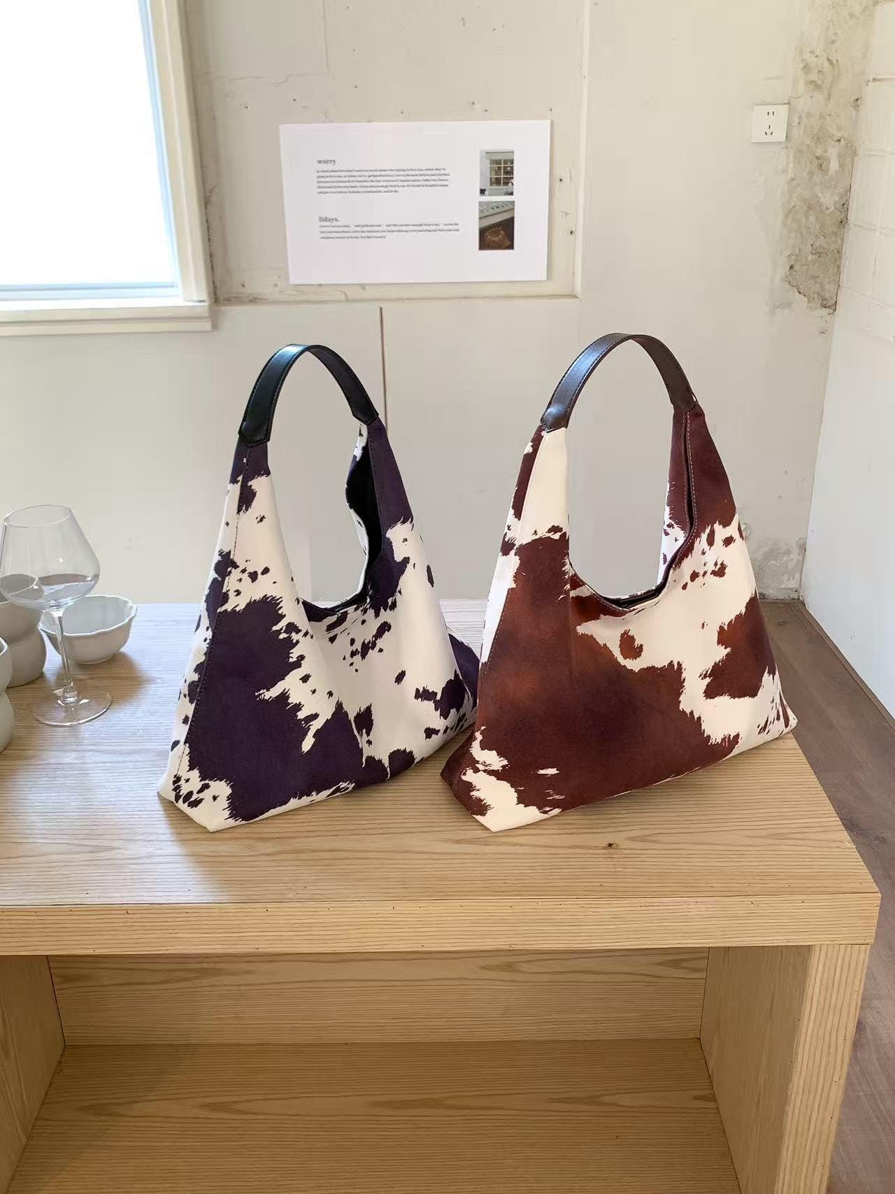 hobo Cow Suede 2Way Tote Bag hobo 2WAY TOTE BAG NYLON OXFORD with