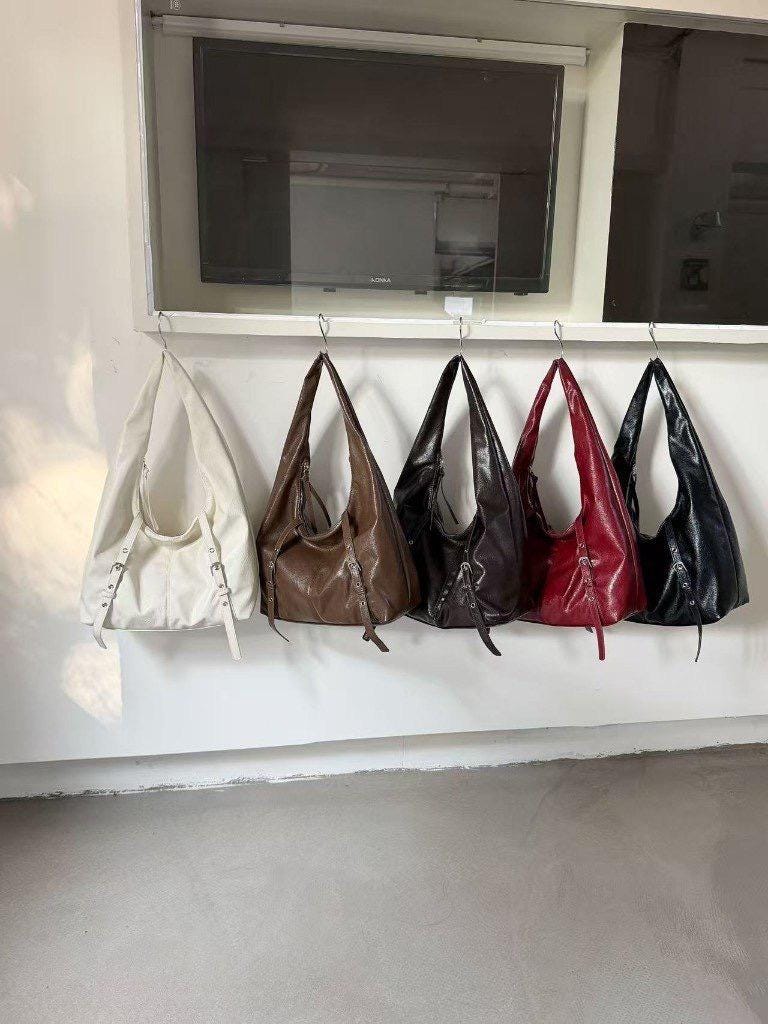 Slouchy Hobo Bag ショルダーバッグ y2k 茶kmb9-1 【公式通販】