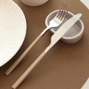 Pastel Handle Flatware Set – Stainless Steel Fork and Knife Set, 2 or 4 Sets for Dining, Wedding, Housewarming Gift
