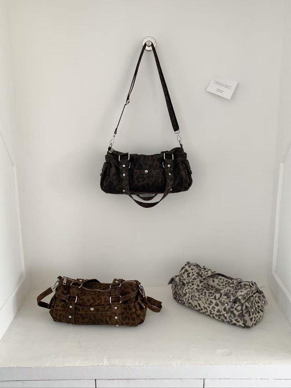 バッグ 00s GLAD NEWS leopard far bostonbag y2k FREE STYLISTS ショルダーバッグ バッグ Y2K レオパードヒョウ柄