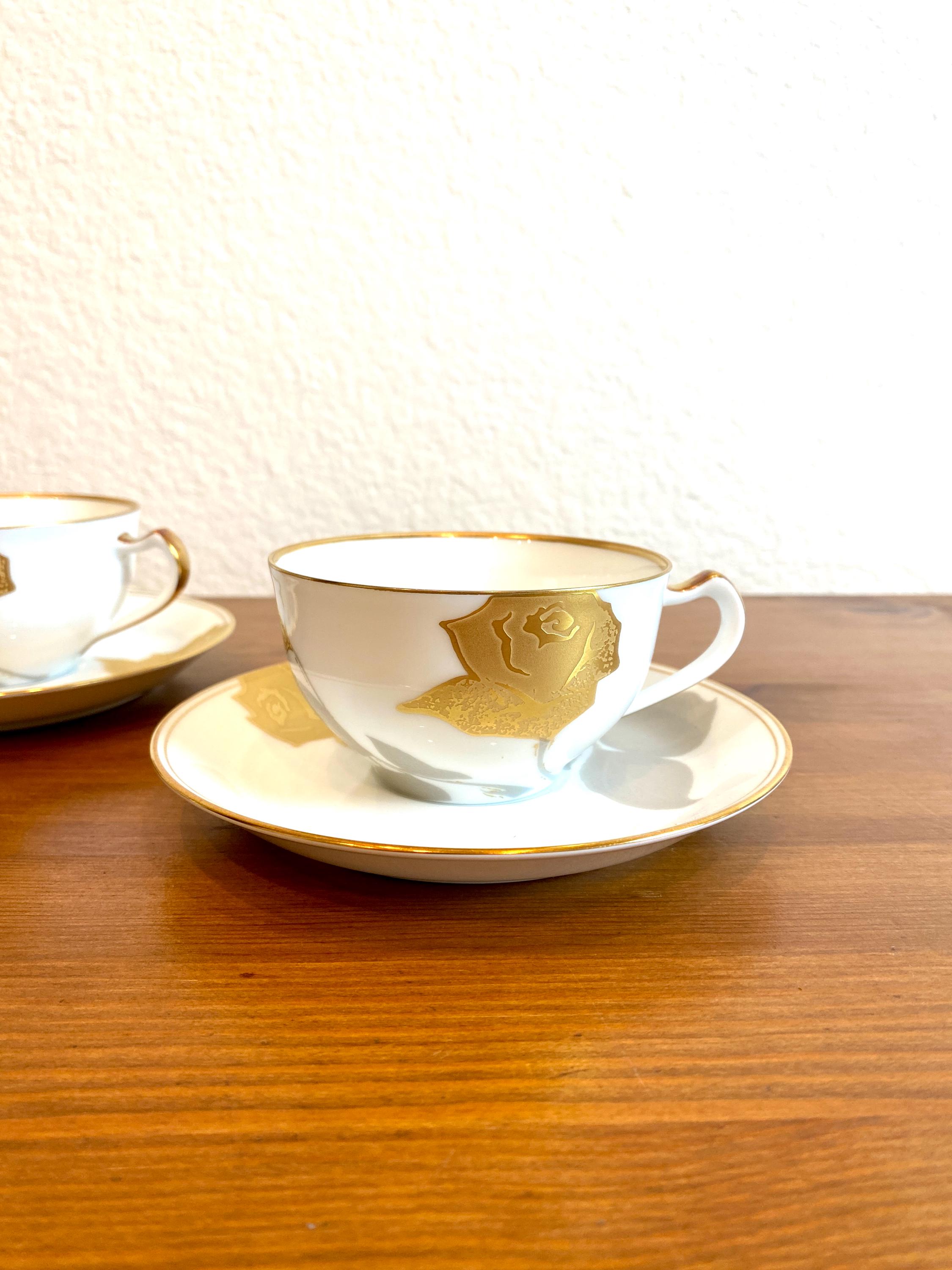 大倉陶園 錦織金彩 エクリプスローズコレクション コーヒー/ティー 
