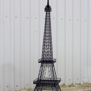 Decorative Eiffel Tower Sculpture 170cm – Black Home Decor Accent