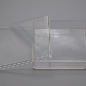 2PCS 95mmx95mmx25mm Square Clear Plastic Boxes,Boxes With Lid,Organizer Storage Boxes,Clear Display Cases,Transparent Container Boxes AB93