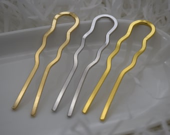 10 metal hair comb,blank barrette,wedding bridal hair comb,teeth hair pins hair clip hair fork hair picks,hair accessories,70x15mm