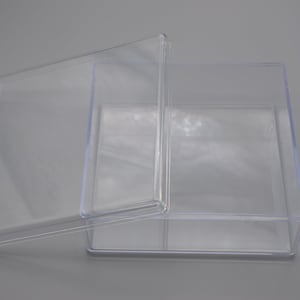 1PCS 125mmx125mmx50mm Square Clear Plastic Boxes,Boxes With Lid,Organizer Storage Boxe,Clear Display Cases,Transparent Container Boxes AB101