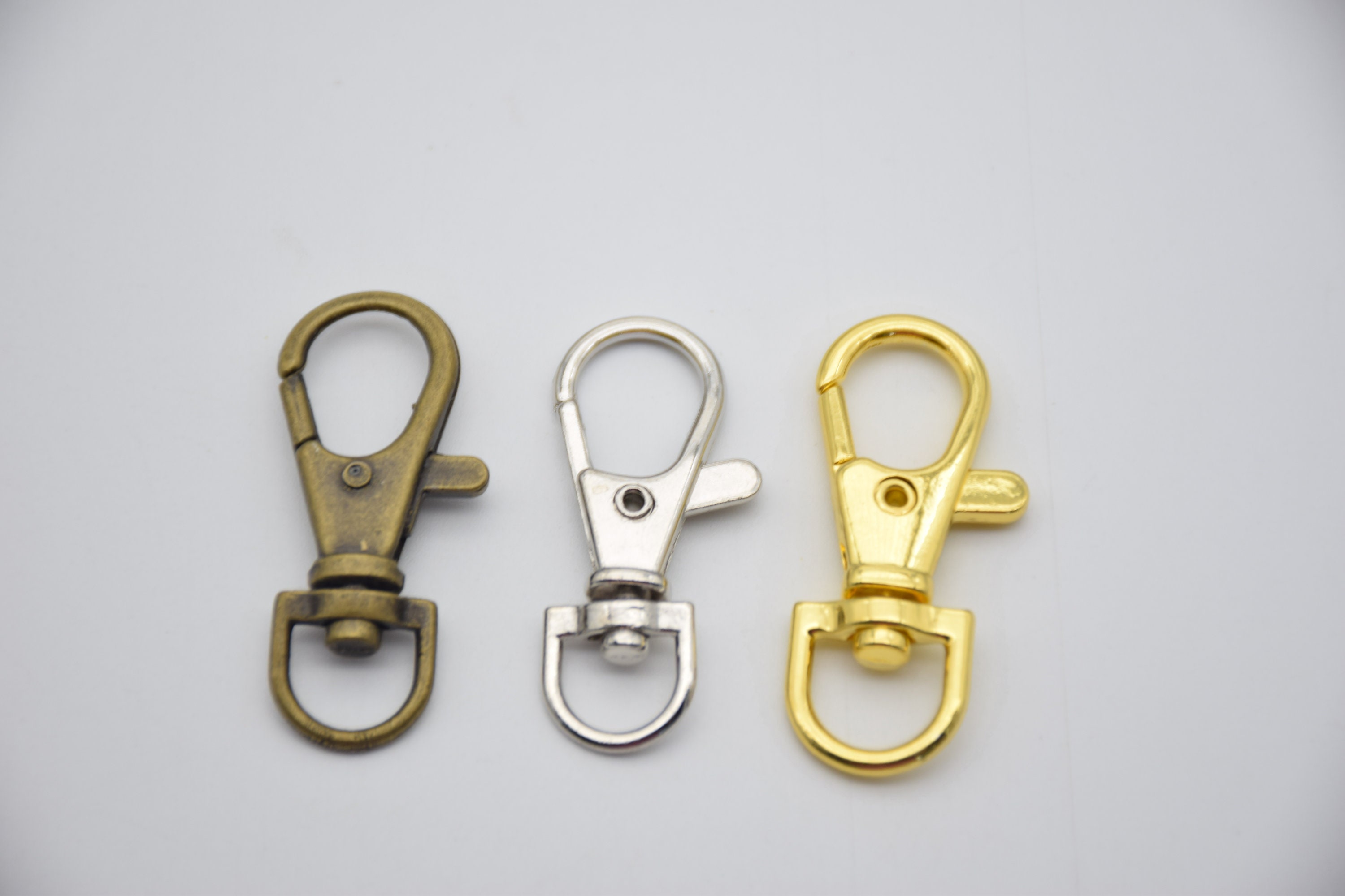Brass Decorative Pattern Carabiner Lobster Clasps Swivel Claw Hook Keyring  Key Chain Keychain Pendant DIY Accessories