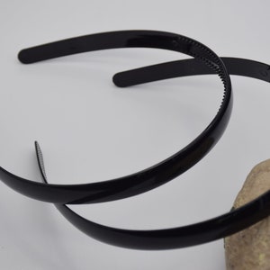 20 schwarzes Kunststoff Haarband,12mm Blanko Haarband,Kunststoff Haarband,DIY Headcraft,Stirnband mit Zähnen,Haarschmuck