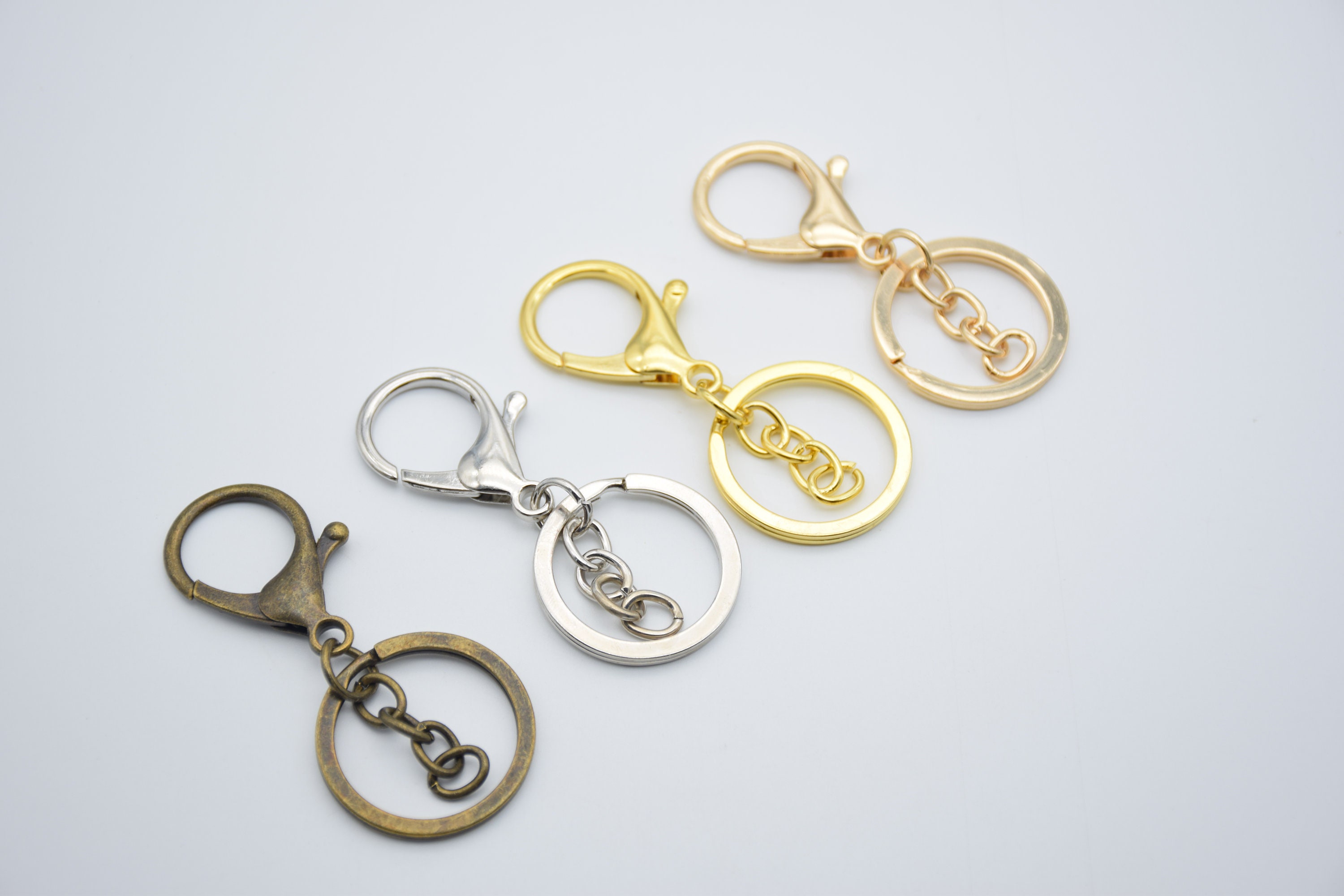 5 Keychain With Lobster Clasp,key Ring With Clasp,keychain Hook