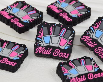 Nail Boss Focal Silicone Beads,Wholesale DIY Pen Beads,Gifts Charm Beads,Jewelry Accessories,Craft Supplies,Wristlet,Lanyard Beads