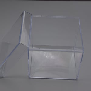 Square Plastic Box, Clear Square Box, Jewelry Beads Storage Box, Square Plastic  Case Container, Craft Supply Organizer Box 