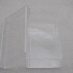2PCS 130mmx70mmx50mm(height) Rectangle Clear Plastic Boxes,Box With Lid,Organizer Storage Clear Display Case,Transparent Container Box AB123