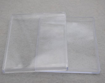 2PCS 110mmx90mmx10mm(height) Rectangle Clear Plastic Boxes,Box With Lid,Organizer Storage Clear Display Case,Transparent Container Box AB110