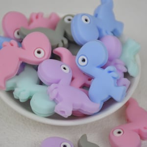Dinosaur Animal Focal Silicone Beads,Wholesale DIY Pen Beads,Gifts Charm Beads,Jewelry Accessories,Craft Supplies,Wristlet,Keychain,Lanyard