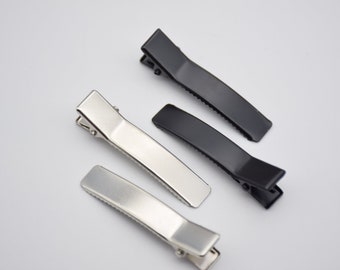 20 metal alligator clips,alligator barrettes,hair clips,prong alligator clips with teeth,blank hair clips,hair accessories 48mmx10mm