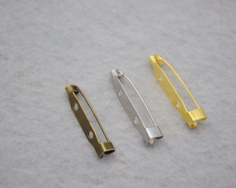100 Brosche Sicherheitsnadeln, Sicherheitsnadeln, Sicherheitsnadeln, Sicherheitsnadeln, Sicherheitsnadeln, Bar Pins, Pins, Pins, 30 x 5 mm