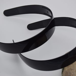 5 schwarzes Kunststoff Stirnband,25mm Blank Stirnband,Kunststoff Haarbänder,DIY Kopfarbeit,Stirnband mit Zähnen,Haarschmuck