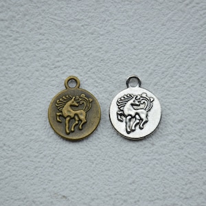Metal Unicorn Animal Charm,Jewelry Making Crafts,Earring Necklace Pendant,Jewelry Findings,Jewelry Accessories,20mmx17mm,fit 14mm cabochon