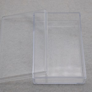 2PCS 120mmx75mmx25mm(height) Rectangle Clear Plastic Boxes,Box With Lid,Organizer Storage Clear Display Cases,Transparent Container Box AB72