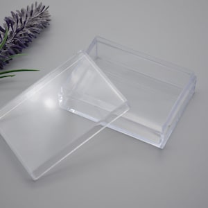 6PCS 70mmx50mmx22mm(height) Rectangle Clear Plastic Boxes,Box With Lid,Organizer Storage Clear Display Cases,Transparent Container Box AB62