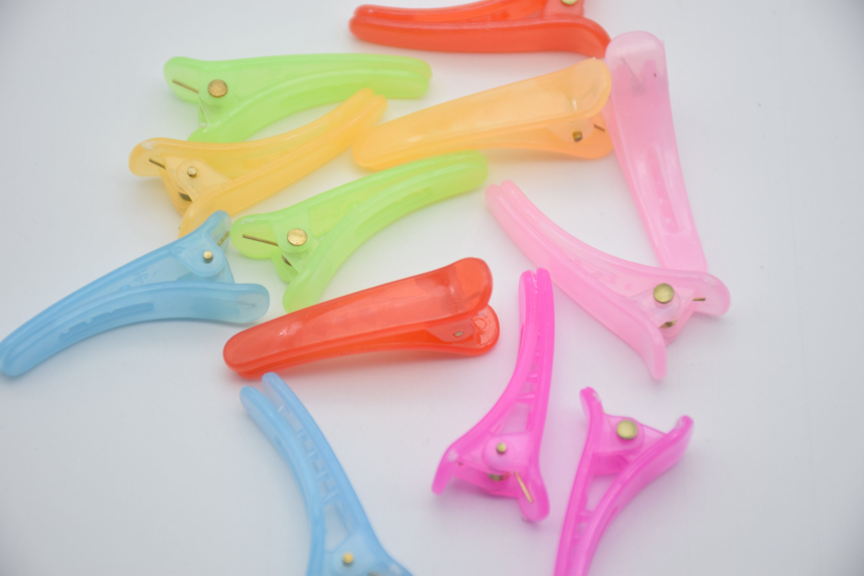 20 mix colors plastic alligator clipsalligator barretteshair Etsy