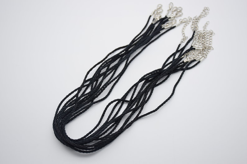 10 Twisted Silk Cord Necklace 2.0mm Round 16 Inch Braided Silk Etsy