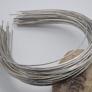 10 dark silver metal headband,1.5mm round metal wire,blank headband,metal hair band,simple headband,plain headband,DIY hair accessories