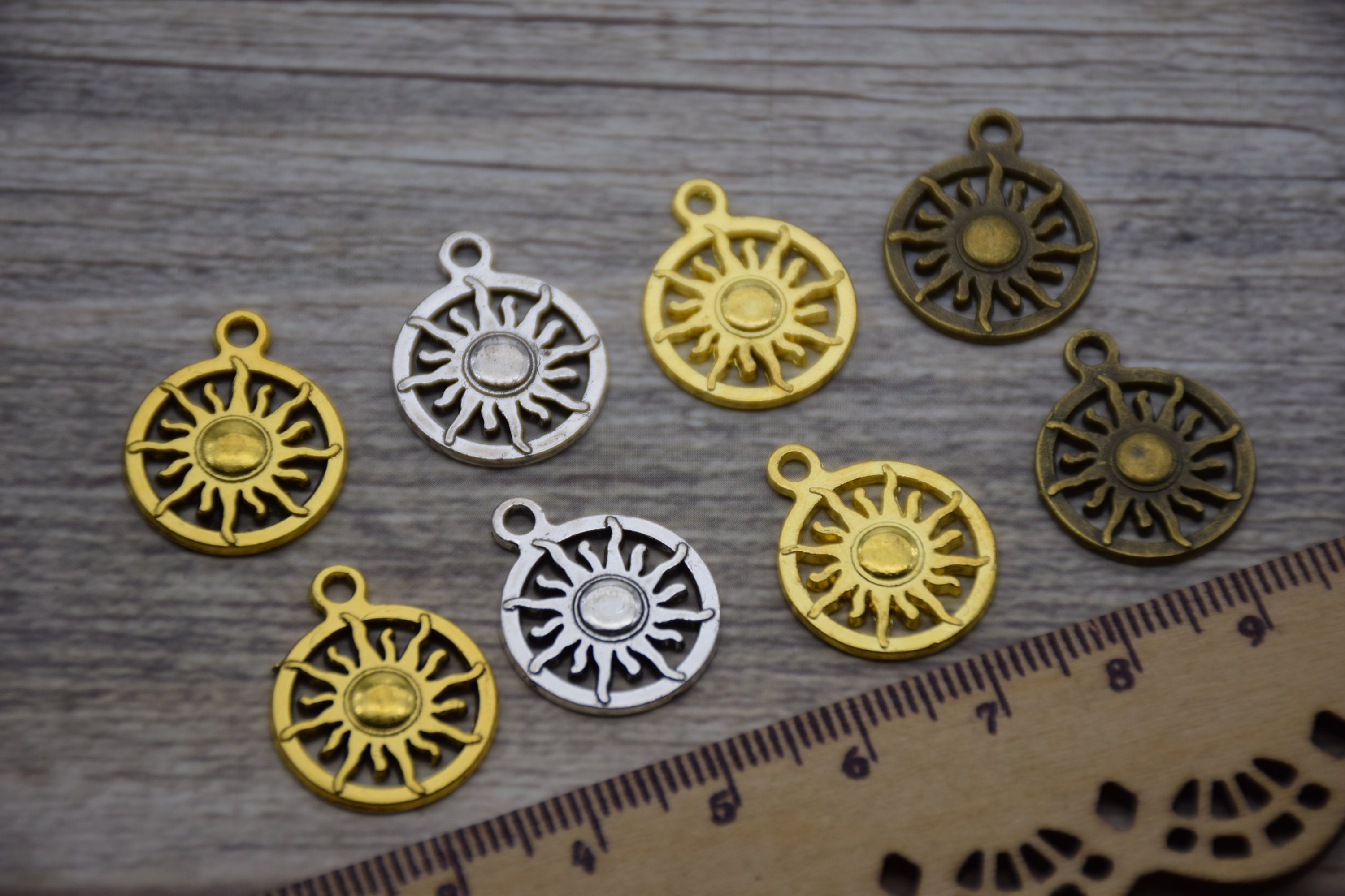 Radiating Rays, Metal Earrings, Titanium Hooks, Sensitive Ears,  Hypoallergenic, Delicate Laser Cut Design, Four Color Choices 