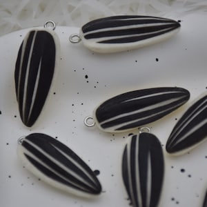 Sunflower Seed Resin Charms,Flat Back Resin Pendants,Jewelry Making Supplies,Decoden Findings,DIY Jewelry Earring Necklace Bracelet