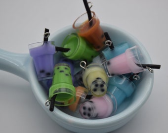 10 Plastic Milk Tea Cup Cabochons,Christmas Tree Ornament,Party Decor,House Decoration,Kawaii Decoden Cute Charms,26mmx13mm
