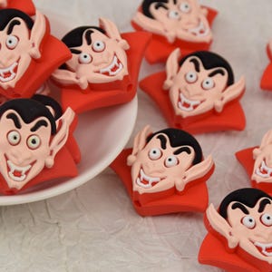 3D Halloween Spooky Vampire Silicone Beads,Focal Beads,DIY Loose Pen Bead,Focus Gifts Beads,Lanyard Beads,Wholesale Beads