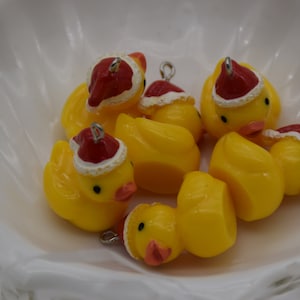 10 Resin/Plastic Yellow Chicken Chick Cabochons,Christmas Tree Ornament,Party Decoration,Kawaii Decoden Cute Animal Charms,30mmx23mm