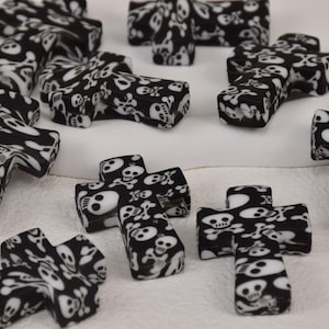 Skeleton Cross Focal Silicone Beads,Faith DIY Focus Pen Bead,Gifts Charms,Jewelry Accessories,Craft Supplies,Wristlet,Keychain,Lanyard Beads