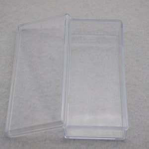 2PCS 110mmx50mmx25mm(height) Rectangle Clear Plastic Boxes,Box With Lid,Organizer Storage Clear Display Cases,Transparent Container Box AB71