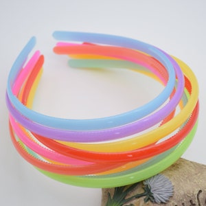 50 mix colors plastic headband,9mm pastel translucent blank headband,plastic hair bands,DIY head craft,headband with teeth,hair accessories