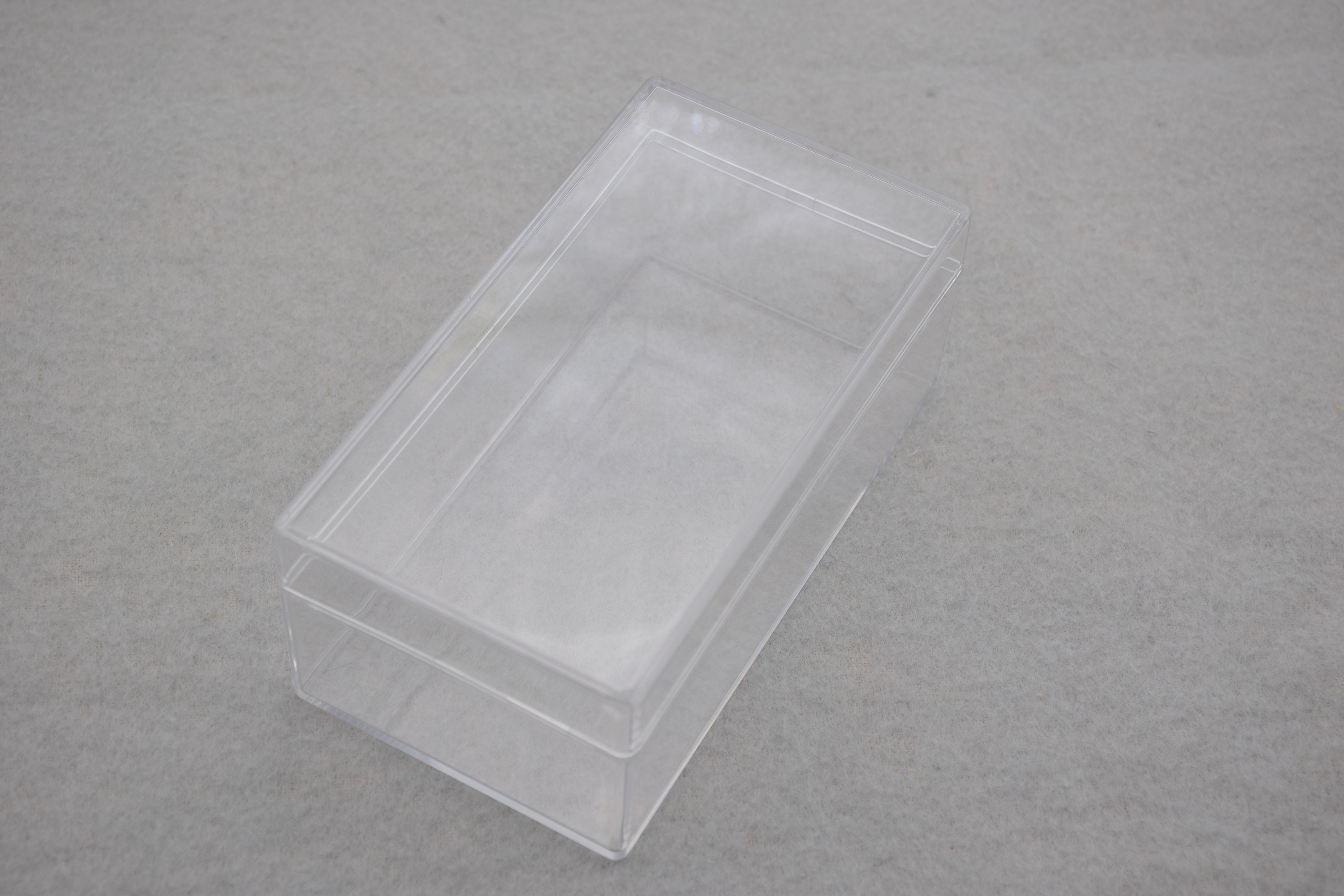 Transparent Container Box Bottom 2PCS 130mmx70mmx50mm(height) Rectangle Clear Plastic Boxes,box With Lid ...