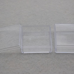 10PCS 50mmx50mmx20mm Square Clear Plastic Boxes,Boxes With Lid,Organizer Storage Boxes,Clear Display Cases,Transparent Container Boxes AB67