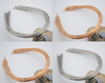 10 metal headband,1.2mm round metal wire,blank headband,metal hair band,simple headband,plain headband,DIY hair accessories