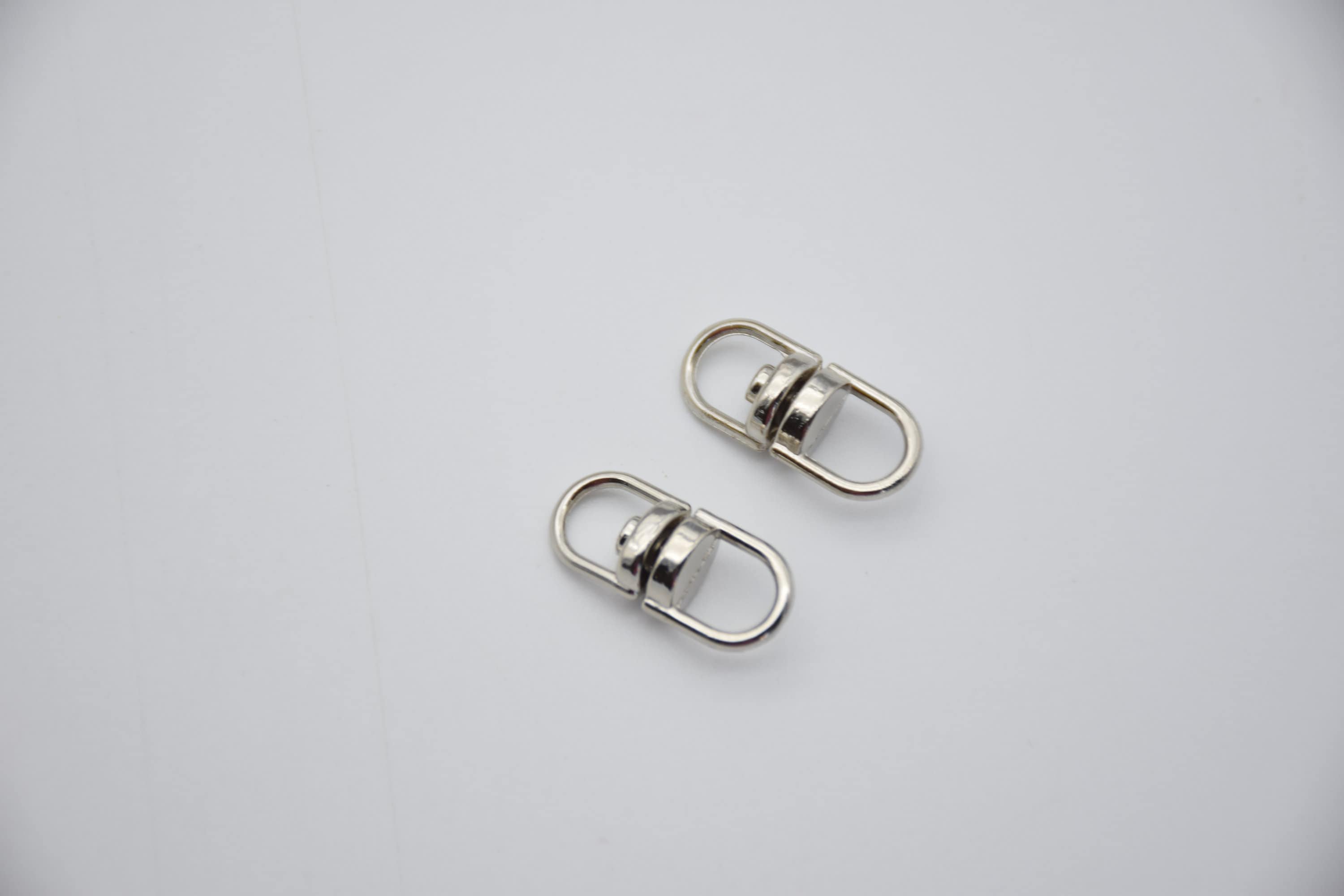 20 Dark Silver Swivel Connector Clasp,screw Key Ring Clip,screw