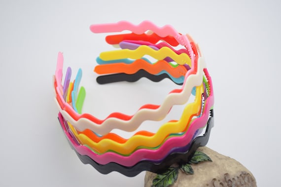 20 Plastic Headband,10mm Wave Blank Headband,plastic Hair  display picture 1