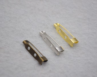 100 Brosche Sicherheitsnadeln, Sicherheitsnadeln, Sicherheitsnadeln, Sicherheitsnadeln, Bar Pins, Sicherheitsnadeln, Pins, 25 x 5 mm